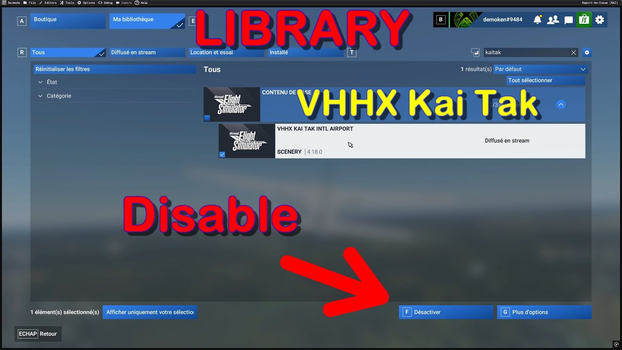 MSFS 2024 How to disable object launch in package stores / disable VHHX KAI TAK AIRPORT
