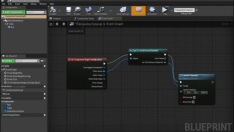 UE4 Tutorial : How to make a trampoline in under 3 minutes