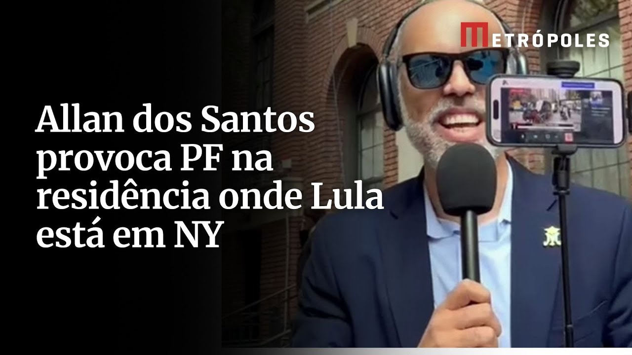 Allan dos Santos provoca PF na residência onde Lula está em NY