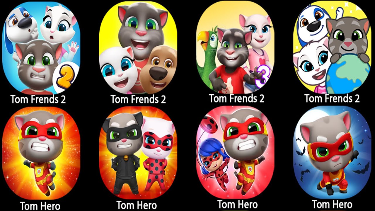 Go Tom Frends 2( Tom Run,Tom Frends 2,Talking Tom 2,Tom Time Rush, Tom Gold Run)& My Virtual!