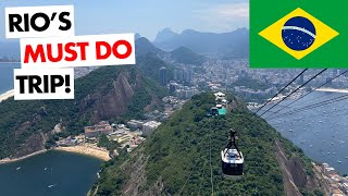 High and Scary!  I rode the Terrifying Sugar Loaf Mountain Cable Car in Rio de Janeiro