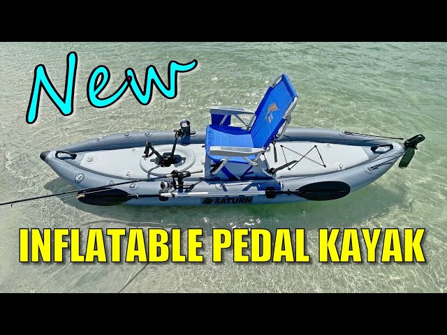 12' Saturn Inflatable Pedal Kayak FPK365. Fishing Pedal Kayak At Affordable  Price. 