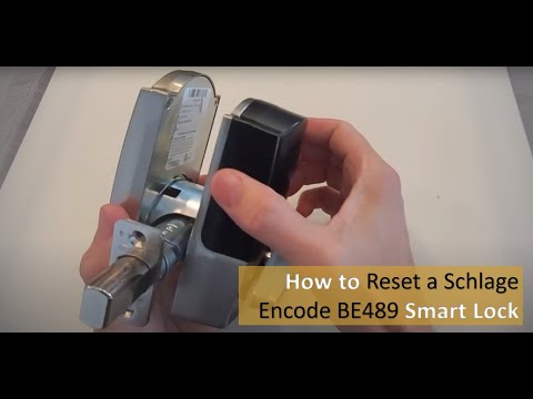 Reset Schlage Encode BE489 Smart Lock