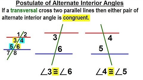 Geometry - Ch. 4: Lines and Angles (12 of 37) Postulate of Alternate Interior Angles