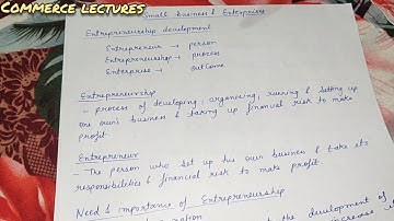 entrepreneurship development || entrepreneur || need & importance of entrepreneurship || class 11