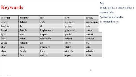 Lexical Issues in java