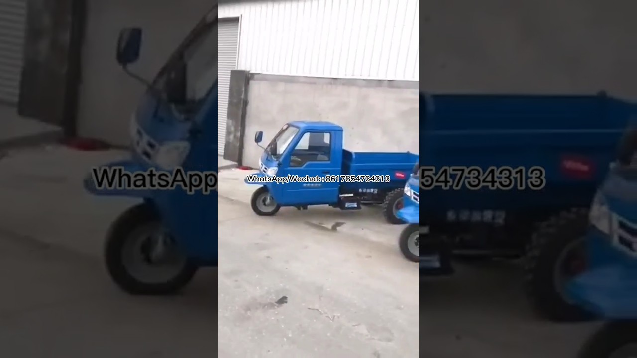 Fully enclosed cab, engineering tricycle