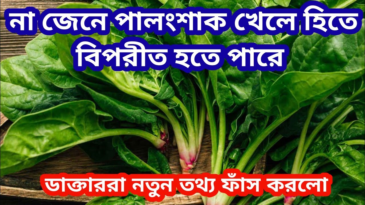 পালংশাক খাওয়ার সাথে সাথে আপনার শরীরে কি ঘটে জেনে নিন।অতিরিক্ত পালংশাক খেলে কি হয়।পালংশাকের উপকারিতা 
