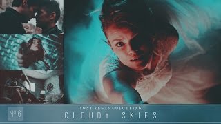 sony vegas coloring  cloudy skies