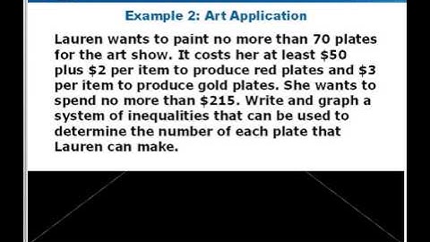 Algebra 2 Section 3-3 Solving Systems of Linear Inequalities