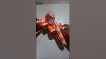 how to make a spider in 72 pieces snake cube #subscribe