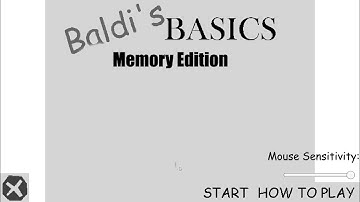 Baldis basics: memory edition Baldi