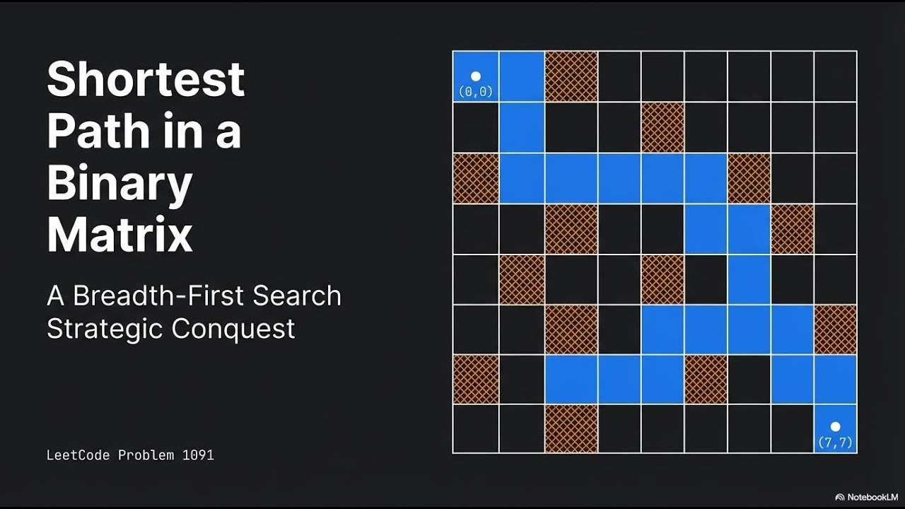 Shortest Path in Binary Matrix (LeetCode 1091) Level - Medium ...