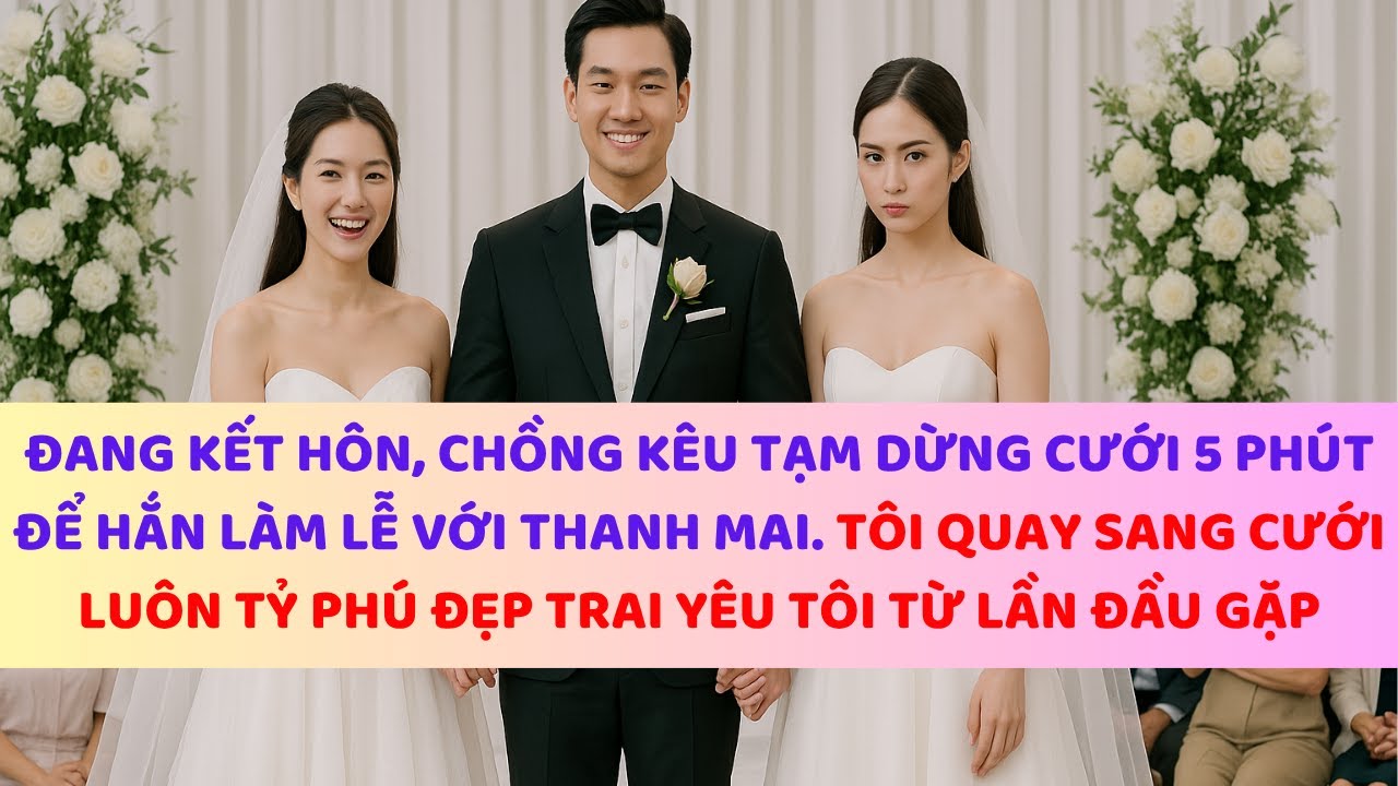 Đang kếthôn, chồng kêu dừng lại 5phút để hắn làm lễ cưới với thanhmai. Tôi quay sang cưới luôn tỷphú