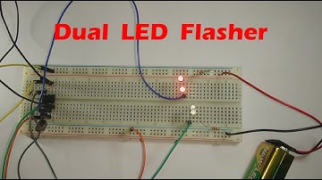 Dual LED Flasher By Using 555 Timer IC