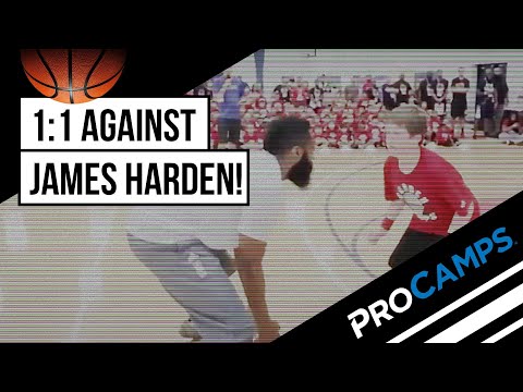 Funny 1:1 Against James Harden at his Basketball ProCamp!! - video from ProCamps