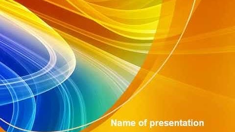 Rainbow Smoke PowerPoint Template by PoweredTemplate.com
