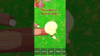 it's actually 1 second