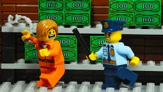 Lego City SWAT Police Station Secret Money Safe Robbery
