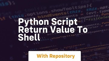 python script return value to shell