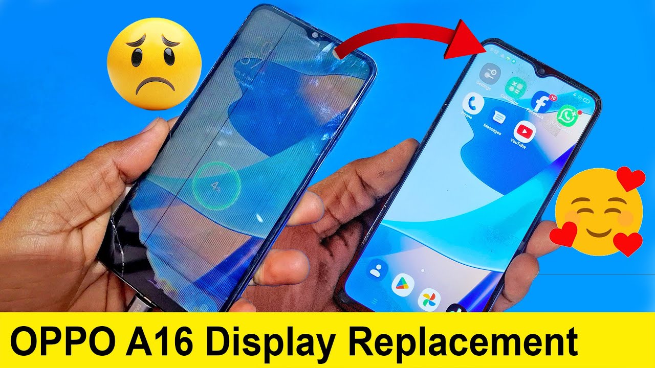 How to Change Oppo A16 Display Unit & LCD Combo | Oppo A16 Broken Screen Repair at Home