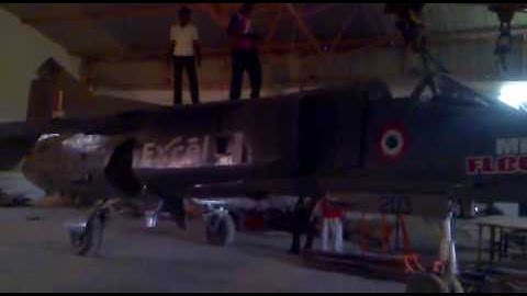 excel engineering college aeronautical lab MIG23 fighter aircraft placed