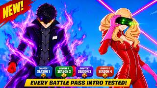 I Put Joker & Panther (Persona 5 Royal) in ALL Fortnite Battle Pass Intros!