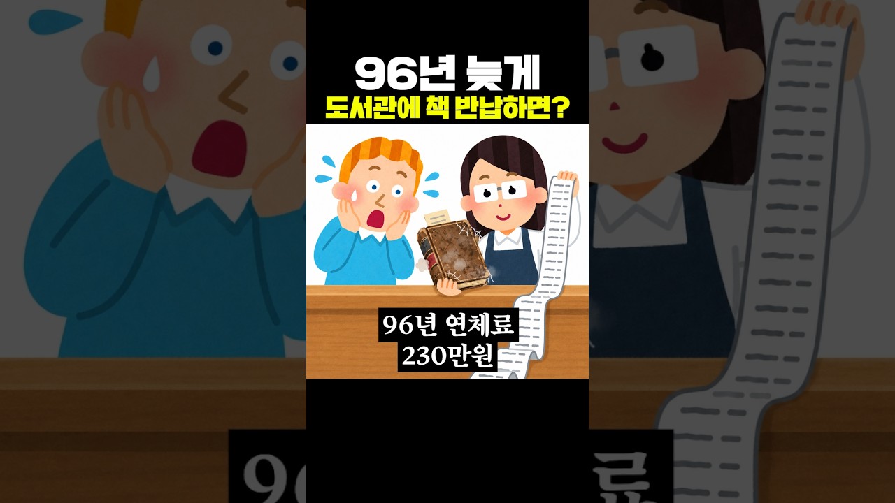 96년 늦게 도서관에 책 반납하면?