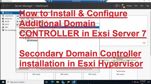 Adding Additional Domain Controller to an Existing Domain  Windows Server 2019
