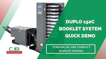 Duplo 150C Booklet system - Quick Demo