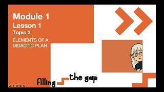 1.1.2 Elements of didactic planning
