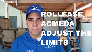 Quick Guide Rollease Acmeda Shade Limit Adjustment