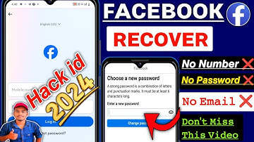 How to Recover (Hacked) Facebook Account without otp 2024 | Facebook hack ho gaya hai to kya kare
