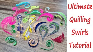 How to make Quilling Swirls - The ultimate mega tutorial - DIY Quilling
