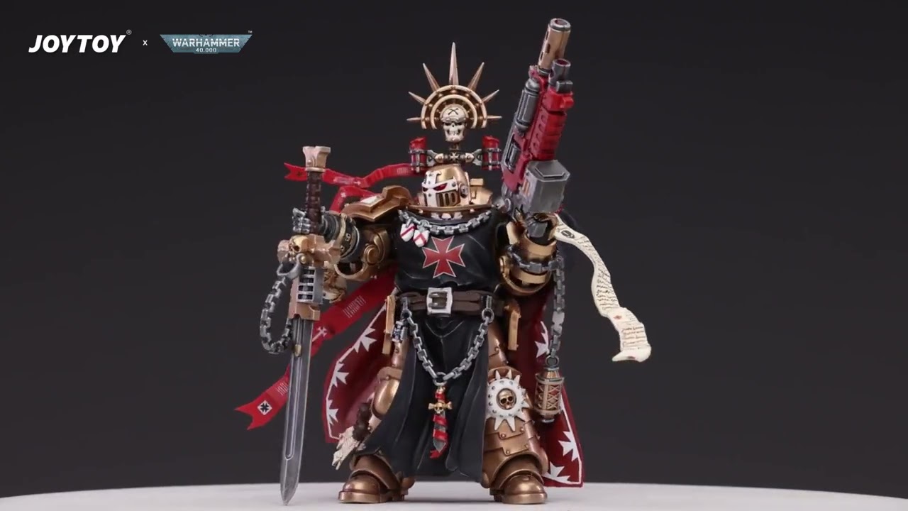 JOYTOY JT6540 Warhammer 40k 1: 18 Black Templars High Marshal