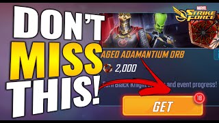 OPEN NOW! Most Important FTP ORB! Free Out of Time and Cabal Shards | Marvel Strike Force