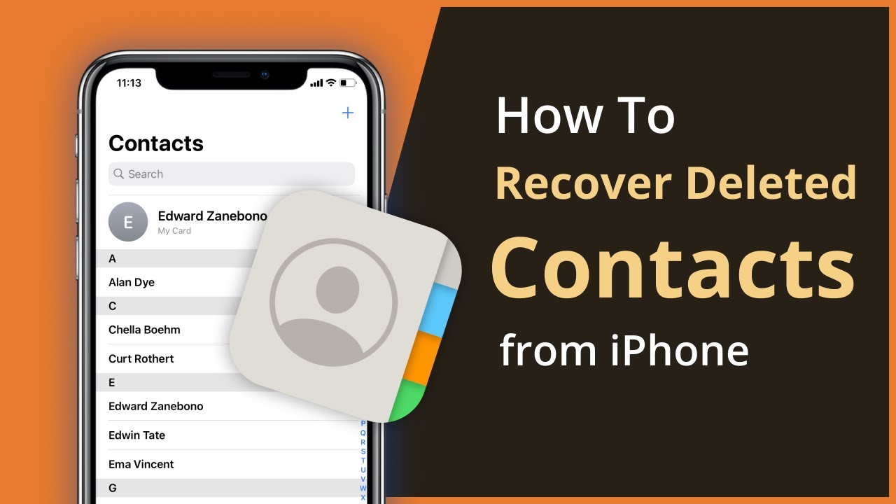 [3 Ways] How to Recover Deleted Contacts from iPhone With/Without