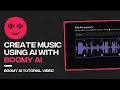 How to create music using ai with boomy