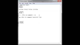 Html 19 - how to Comment line in html page.