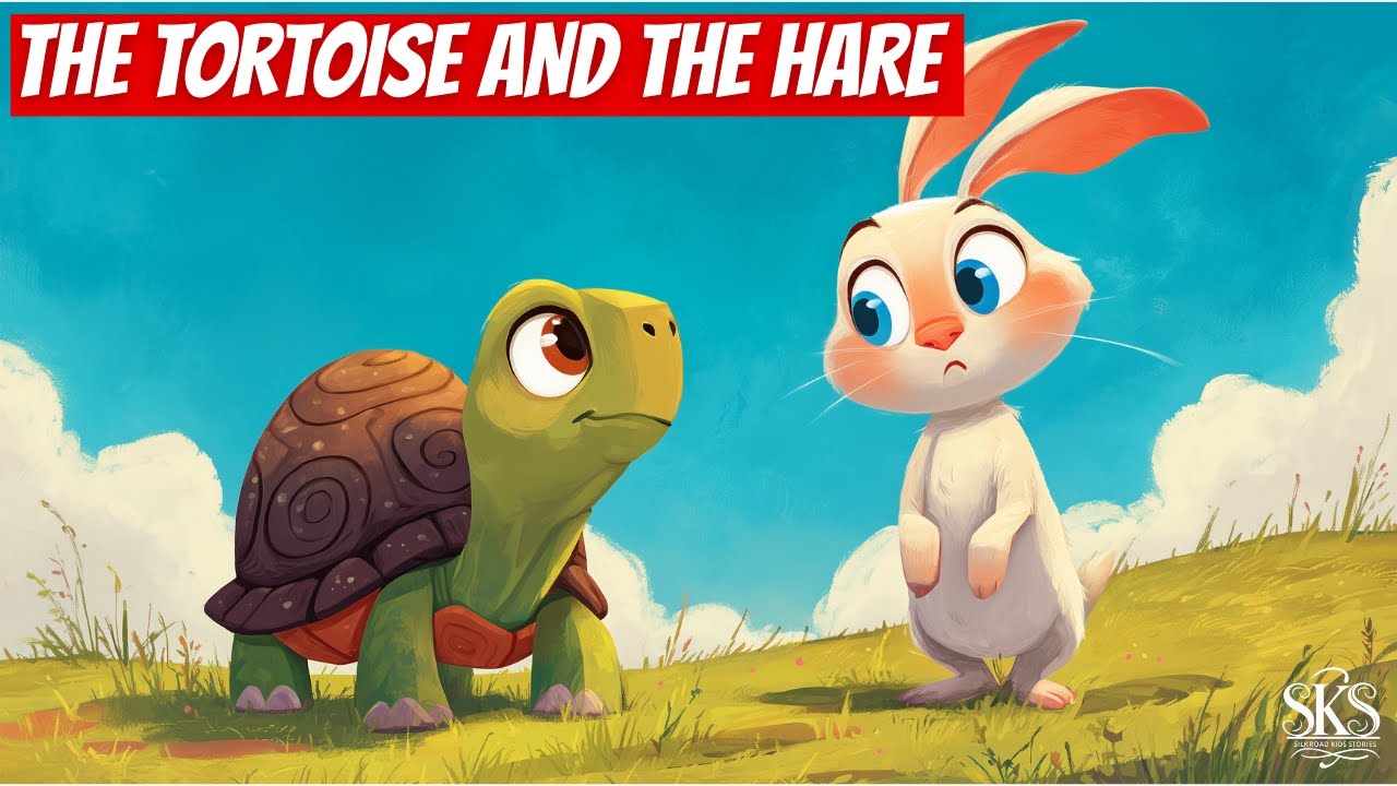 Moral Story for Kids | Being slow and steady can lead to success | The Tortoise and the Hare