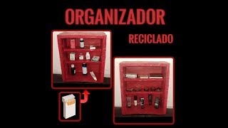 Organizador para medicamentos, maquillaje, o demás. Reciclando cajas pequeñas .  FÁCIL Y RÁPIDO