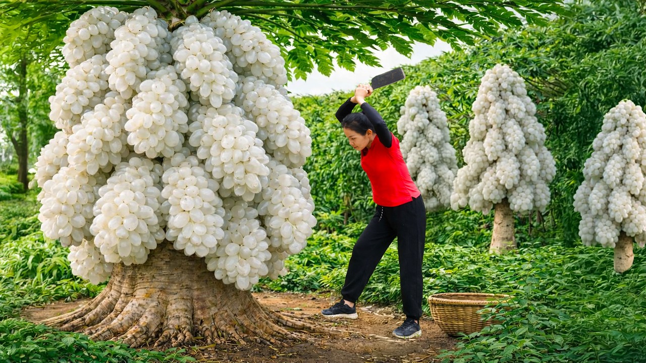 FULLVIDEO: Harvesting Many Dak Palm Fruits & Selling at the Rural Market | Simple Rural Girl Life