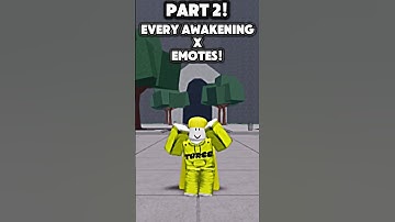 EVERY AWAKENING X EMOTES PT2! | #edit #kj #emote #capcut #roblox #shorts #tsb #Viral. | TSBG!