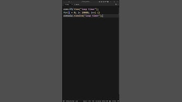 Console time statement to calculate CPU Intensive task in Javascript - #javascript