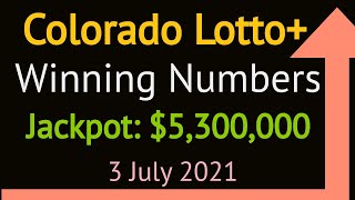 Today Colorado Lotto+ Winning Numbers Saturday 3 July 2021. Lotto Plus Drawing Tonight 7/03/2021