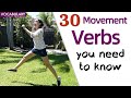 I Act Out 30 Movement Verbs at Home | English Vocabulary