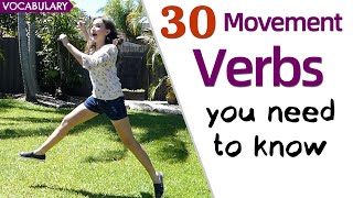 I Act Out 30 Movement Verbs at Home | English Action Verbs | Advanced Vocabulary