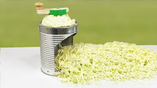 How to Make a Tin Can Cabbage Slicer