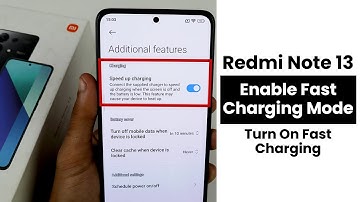 Enable Fast Charging In Redmi Note 13 | Turn On Fast Charging