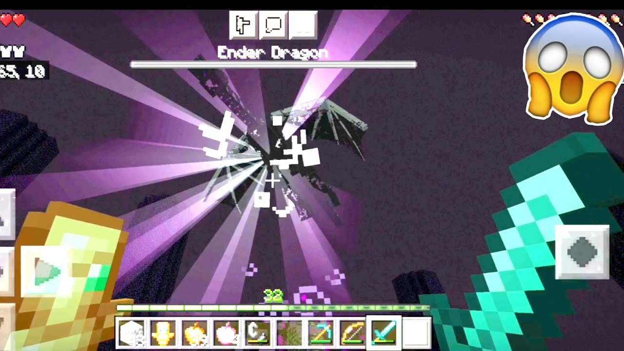 how to defeat the ender dragon in Minecraft bedrock edition YouTube
